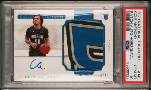 Cole Anthony [Patch Autograph] #149 2020 Panini National Treasures card