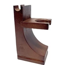 Wooden Brush and Shaving Razor Stand, Shave Razor and Shave Brush Storage,
