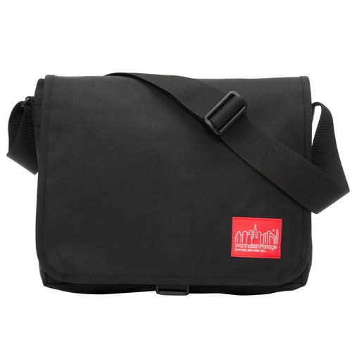 Manhattan Portage Deluxe 13" Laptop Bag, Black, Water-Resistant