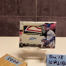 [OBO/MSG]  2021  Topps Inception  Anderson Tejeda 044/199 Autograph Card Texas R