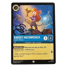 Rescue Rangers Disney Lorcana Card Gadget Hackwrench Creative Thinker 139/204 NM