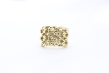 9ct Yellow Gold Keeper Ring Size P 12 12.9g - LO2