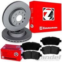 Zimmermann Bremsscheiben 258Mm + BelÄGe Vorne FüR Ford Fiesta 6 Bj. 2008-2017