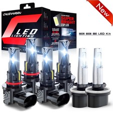 For GMC Yukon Denali 2001-2006 LED Headlights High Low Beam + Fog Light Bulbs