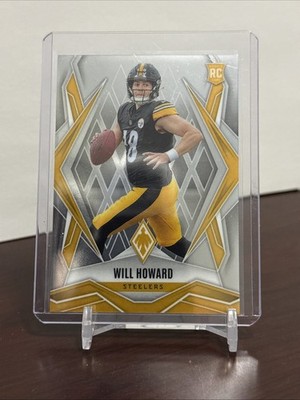 2025 Panini NFL Phoenix #165 Will Howard RC Base Card Pittsburgh Steelers