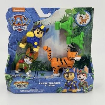 Nickelodeon Paw Patrol Jungle Pups Chase, Tracker & Tiger Action Figures