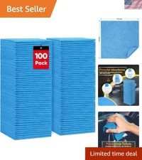 Reusable 11.5x11.5 Inch Microfiber Cleaning Cloths, Strong & Soft for Every Task