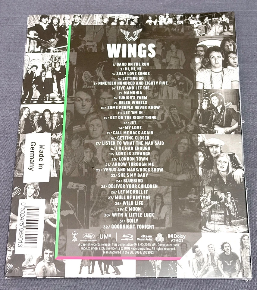 Wings Paul McCartney Bluray Dolby Atmos 5.1 Stereo Sealed Brand New - Bild 2 von 2