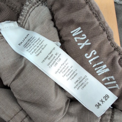 DU/ER Men's Nature2X N2X Slim Fit Jogger Pants 34x29 Brown Performance Apparel - Picture 6 of 9