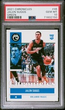 2021 PANINI CHRONICLES GREEN #46 JALEN SUGGS ROOKIE RC PSA 10