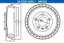 2x Bremstrommel Hinterachse für SEAT SKODA VW ARONA IBIZA V FABIA IV POLO VI