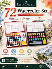 72-Color Faber Castell Watercolor Set