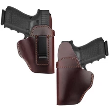 Leather Holster for Carry, IWB Leather Holsters for Glock 17 19 43X/ Sig P365...
