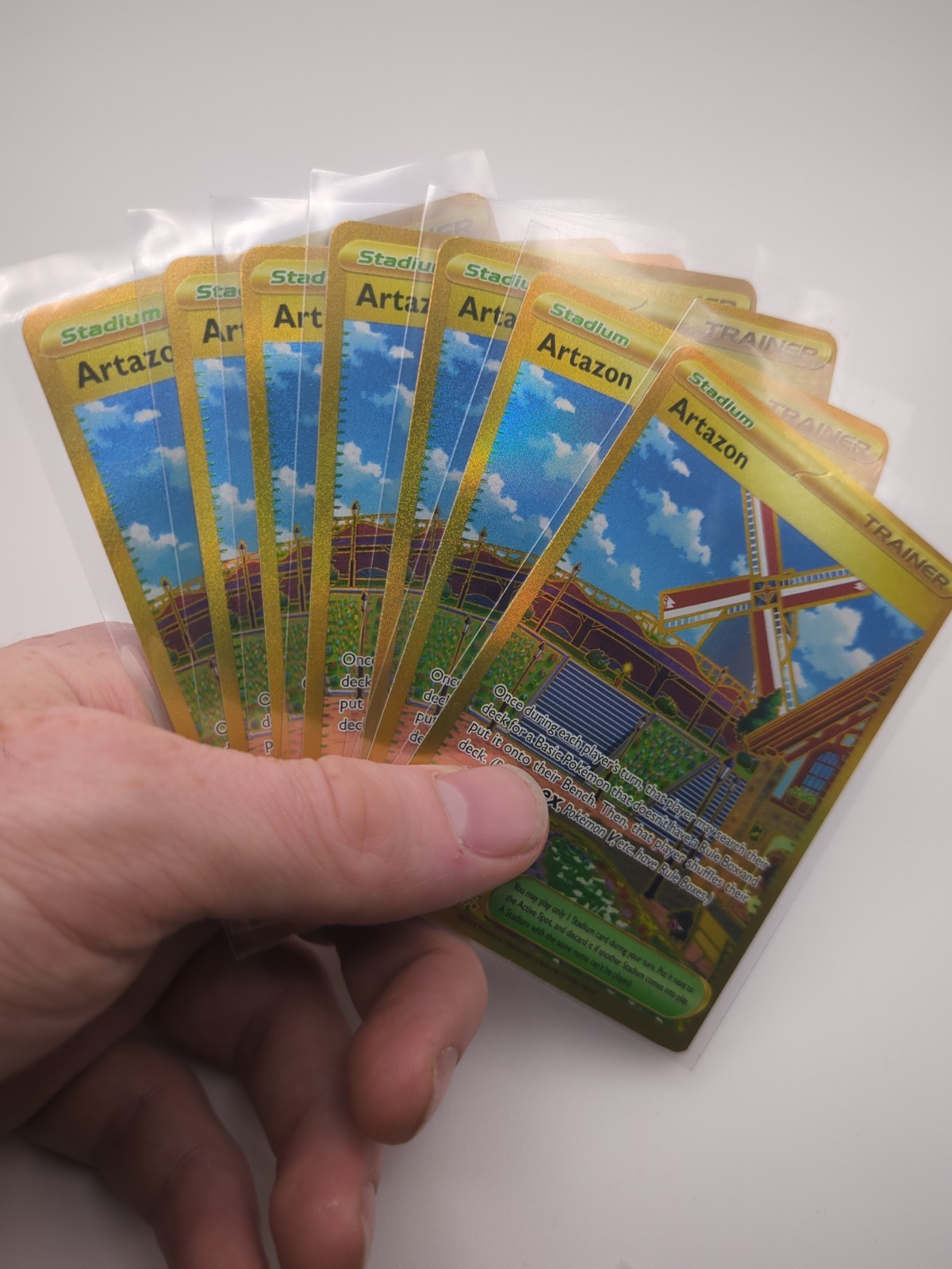 x1 Pokémon TCG Artazon 229/197 Secret Rare Holo Gold Full Art NM-/NM