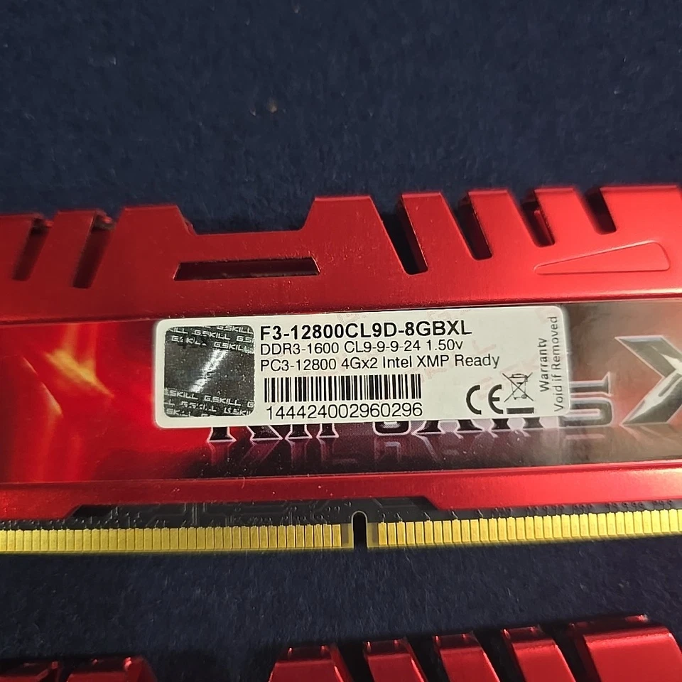 Kit G.Skill Ripjaws X 16GB (2x8GB) PC3-12800 DDR3-1600 RAM F3-12800CL10D-16GBXL Foto 3 de 4