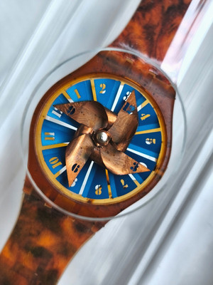 SWATCH+LUZERN-SPECIAL 1993+WINDWATCH (BLUE)+by KLAUS ZAUGG+NEU/NEW