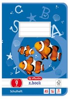 Herlitz Schulheft X.Book Din A5 Lineatur 9 / Liniert 16 Blatt