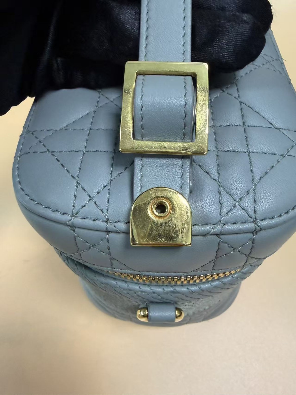 Christian Dior Travel Convertible Vanity Case Cannage Quilt Lambskin Small - COA thumbnail 11