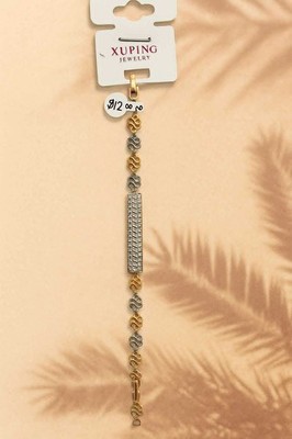 Elegant Two-Tone 18K Yellow & White Gold Plated Bracelet   Xuping Jewelry