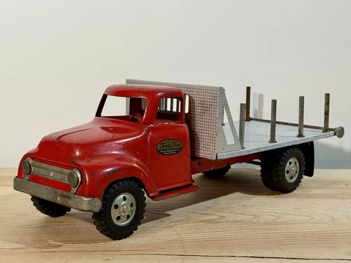Tonka 1955 No. 0850-5 LUMBER TRUCK Pressed Steel Original Played With Condition