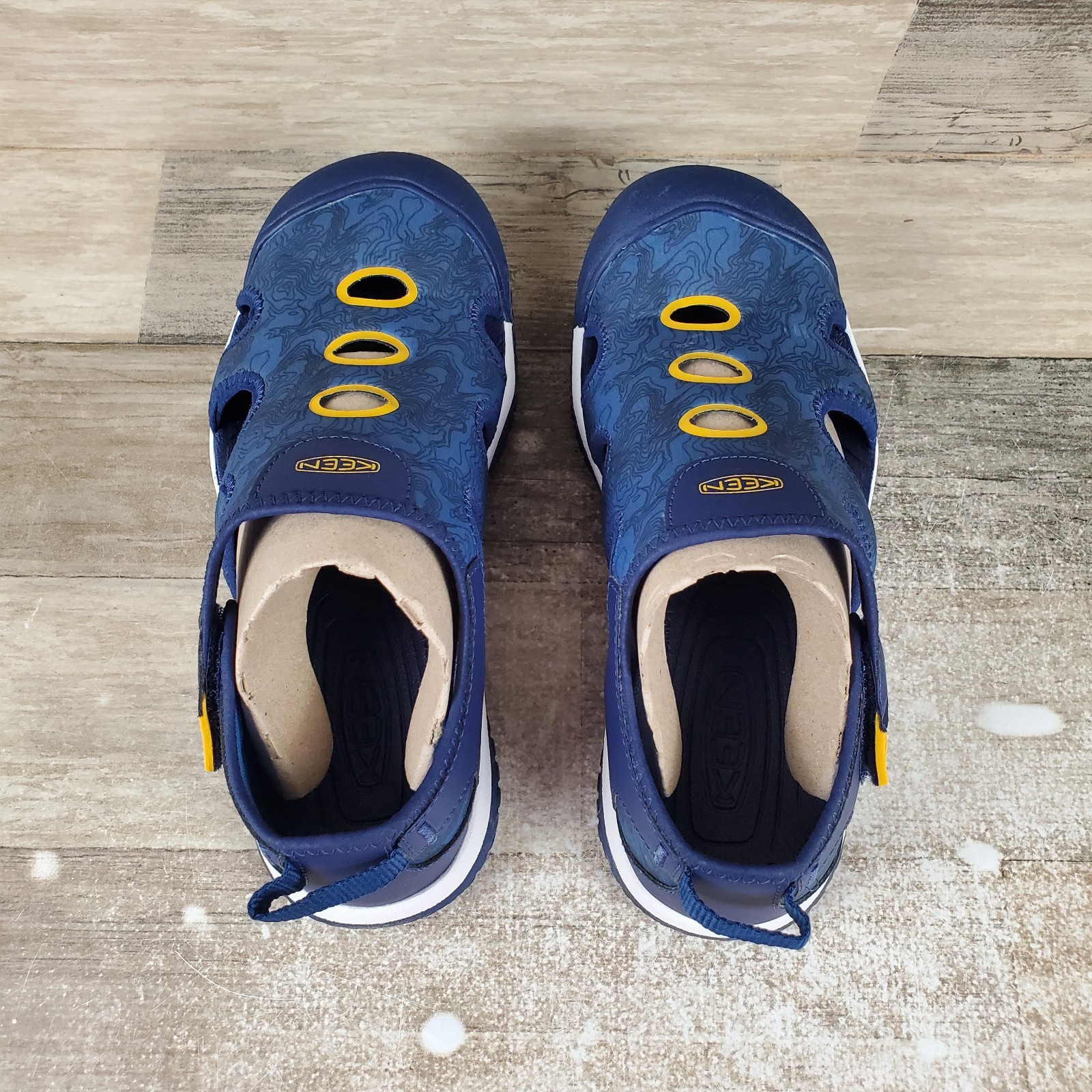 Sandali bambino KEEN Stingray taglia 5 blu cobalto brillante profondità slip on punta tonda