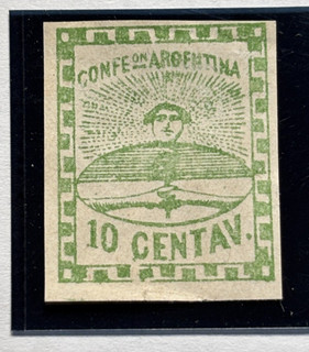 ARGENTINA stamp 1858 Coat of Arms / MLH / AP381