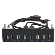 8-Port Front Panel USB 3.0 Hub 19-Pin to 8-Port for 5.25" PC Optical Drive Bay