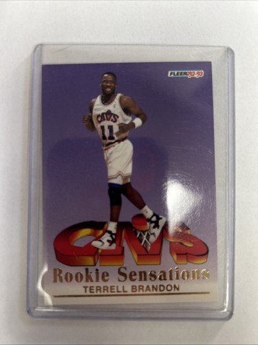 1992-93 Fleer #3 Terrell Brandon Rookie Sensations - Picture 1 of 2