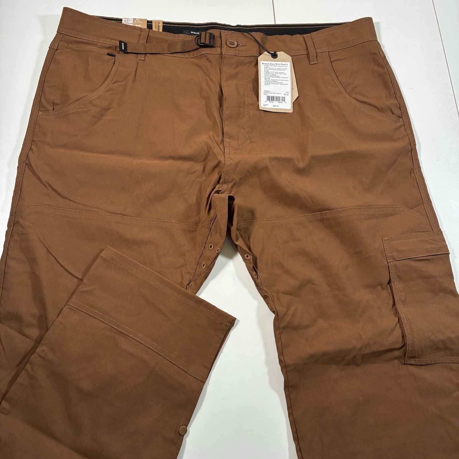 42x30 Stretch Relaxed Fit Cargo Brown Sepia Straight