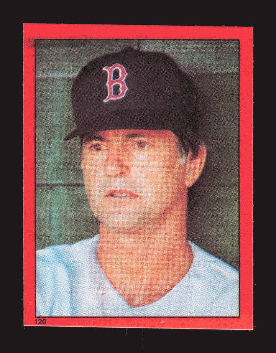 Carl Yastrzemski #120 Baseball Cards 1982 Topps Stickers trading card — raw and PSA graded price guide