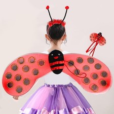 Kinder-Marienk&auml;fer-Kost&uuml;m f&uuml;r M&auml;dchen und Kleinkinder, Verkleidung,