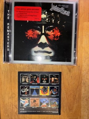 Judas Priest Hell Bent For Leather US CD 2001 Remaster Issue w/ Promo Card