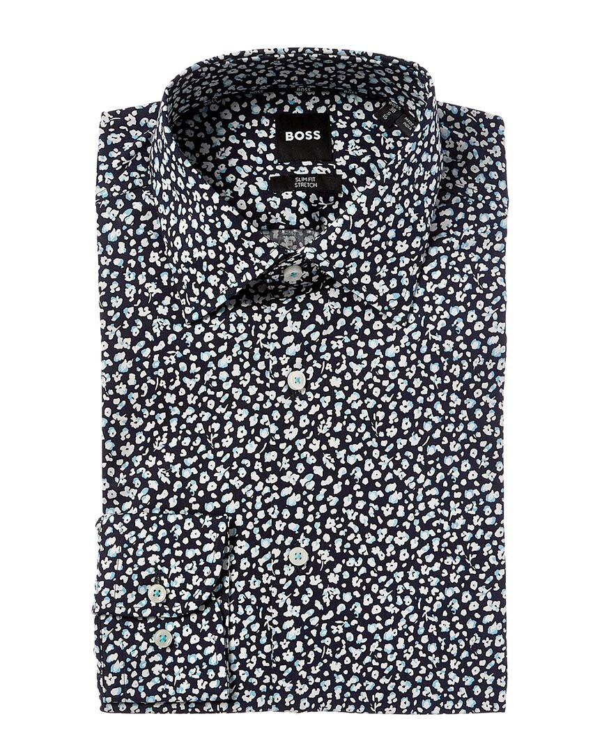 Мужская приталенная рубашка Boss By Hugo Boss Hank