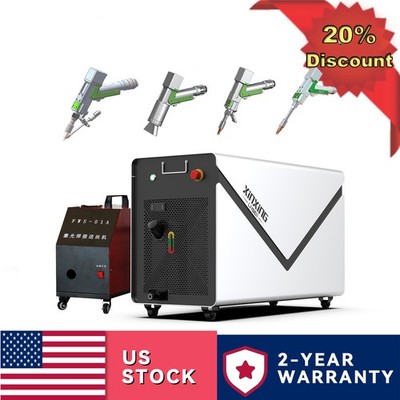 US STOCK 2000W Fiber Laser Welding Machine  4in1 Laser Rust Paint Removing