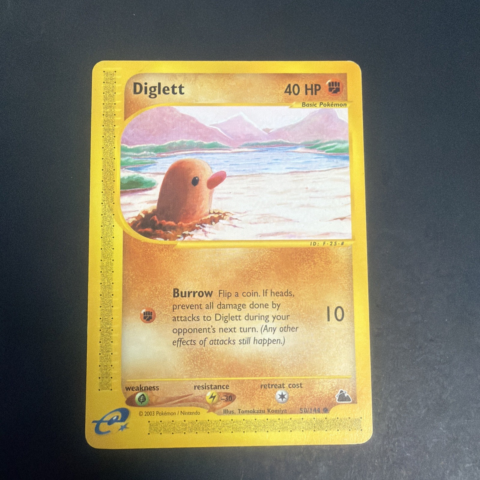 2003 Pokémon TCG Diglett Skyridge Card 50/144 Regular Common