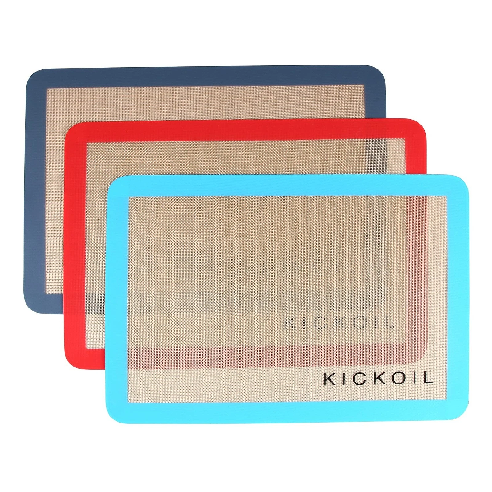 Silicone Baking Mat Set of 3 Non-Stick Baking Sheet for Oven Pan Liner Reusab...