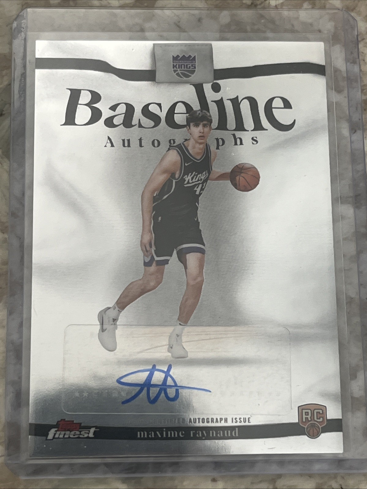 2025-26 Topps Finest Maxime Raynaud RC Rookie Baseline Auto