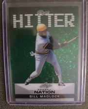 2025 LEAF BASEBALL NATION PURE HITTER BILL MADLOCK GREEN SPARKLE #/5 PIRATES 