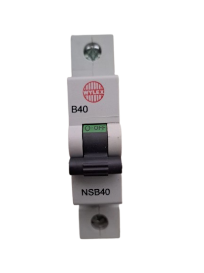 Wylex B40 MCB NSB Series MCB NSB40 Wylex 40amp B40 MCB 40amp Wylex X1