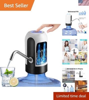 Smart USB Rechargeable Water Jug Pump Dispenser - 5 Gallon Automatic Drinking...