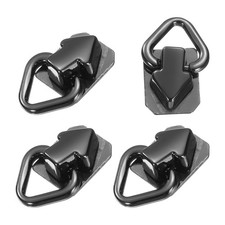 4 Pcs Ball Post Head Buttons Arrow Studs Rivets with Screw (Black)
