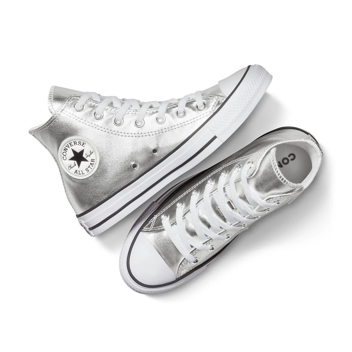 Converse Chuck Taylor All Star High Top Silver for sale | eBay