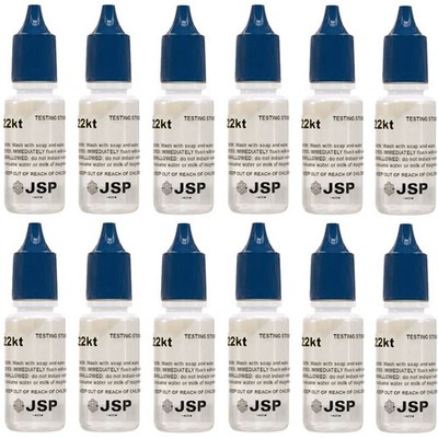 12pc 22K Gold Acid Testing Solution 12g Jewelry Metal Scrap Test Kit