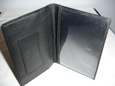 VTG.NAPPA VITELLO BY BOSCA THIN LEATHER BIFOLD HOLDER/ORGANIZER,5 X 7.5 FOLDED
