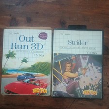 Out Run 3D - Sega Master System - TEC TOY - CIB | TESTED BONUS Strider included 