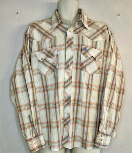 VINTAGE WRANGLER "AMERICAN COWBOYS CHOOSE WRANGLER " RODEO WESTERN No Size Tag