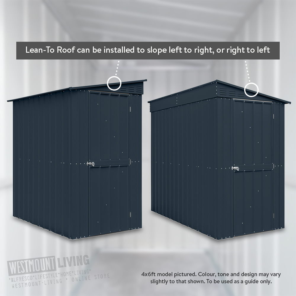 4x6 4x8 5x8 FT METAL PENT LEANTO GARDEN STEEL SHED STORAGE TIN *INC