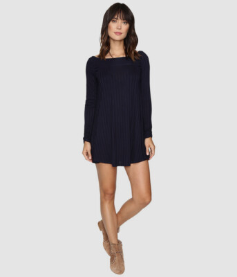$395 Lucy Love Women's Blue Boat-Neck Long-Sleeve Keyhole Rib-Knit Swing Dress M | eBay $395 Lucy Love Women's Blue Boat-Neck Long-Sleeve Keyhole Rib-Knit Swing Dress M | eBay