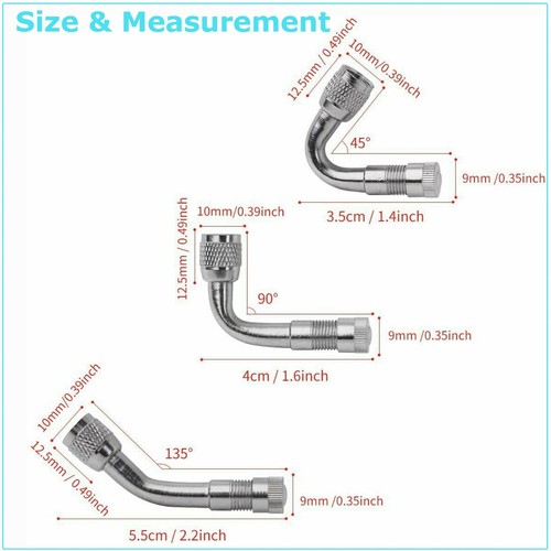 Milton 414-500 Schlauchlose Reifenventile – 3,8 Cm, 500 Stück Im Pack