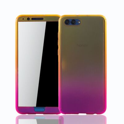Handyhülle Schutz Case für Huawei Honor View 10 Full Cover Displayschutz Pink